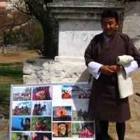 Karma Tshering and Poster of his film