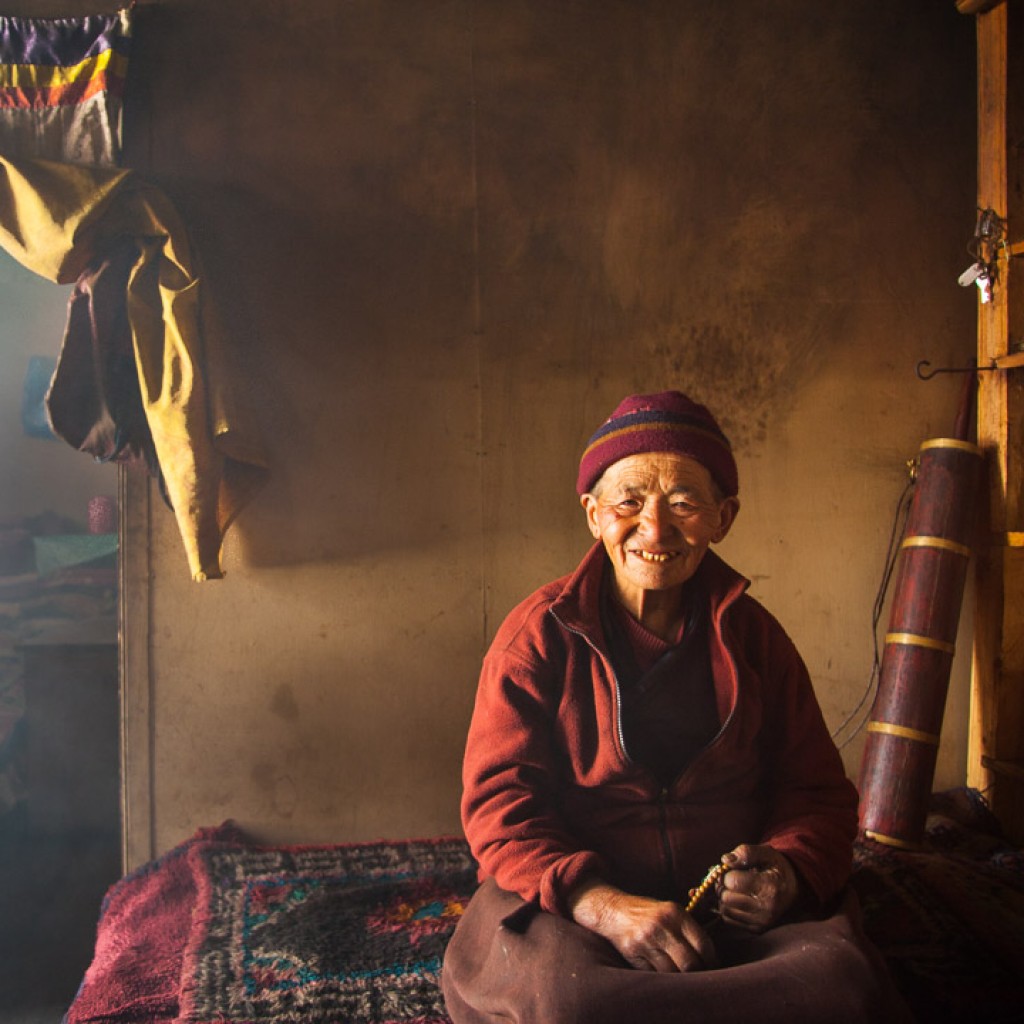 Ani Palmo Chozun in Rachen monastery (which is connected to Kopan monastery in Kathmandu), Tsum Valley, Nepal 2010