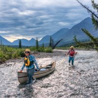 Wind River canoe trip, Peel River drainage, Wernecke Mountains, central Yukon. With Ross Cloutier, Naomi Cloutier, Robyn Duncan, Pete Kerkhoff and Baiba.
