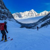 ski tour in Kootenay National Park with Chris Perry, Eden Rockette, Fiona and Evan Jones, Andrea Petzold.
