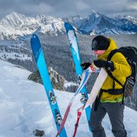 ski tour with Saul Greenberg, Banff National Park