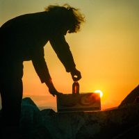 Rob Wood on CMC outing at Okotoks Rock, near Calgary, AB Calgary Mountain Club