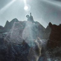 Steve Jennings gives a typical CMC salute to my camera during ridewalk from Ethel Duath to Goat Mountain 1972